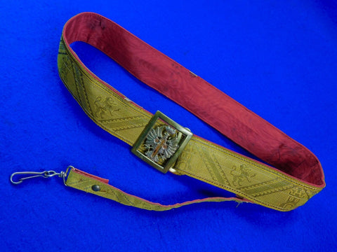 Spanish Spain Antique 19 Century Pre WW1 Officer's Belt Buckle Sword Hanger