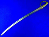 Spanish Spain or Italian Italy Antique Old 19 Century Engraved Cavalry Sword