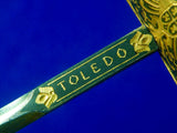 Vintage Spanish Spain Toledo Letter Opener in Dagger Mini Sword Shape