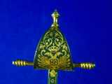 Vintage Spanish Spain Toledo Letter Opener in Dagger Mini Sword Shape