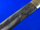 Spanish Spain Antique Old WW1 Mauser Long Bayonet Scabbard Sheath