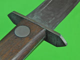 US WW2 Custom Hand Made Spear Head Blade Theater Stiletto Fighting Knife Sheath