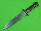 US WW2 Custom Hand Made Spear Head Blade Theater Stiletto Fighting Knife Sheath