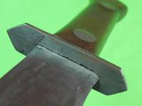 US WW2 Custom Hand Made Spear Head Blade Theater Stiletto Fighting Knife Sheath
