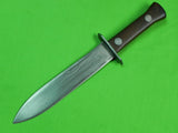 US WW2 Custom Hand Made Spear Head Blade Theater Stiletto Fighting Knife Sheath