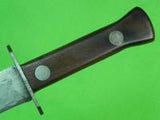 US WW2 Custom Hand Made Spear Head Blade Theater Stiletto Fighting Knife Sheath