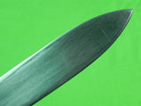 US WW2 Custom Hand Made Spear Head Blade Theater Stiletto Fighting Knife Sheath