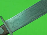 US WW2 Custom Hand Made Spear Head Blade Theater Stiletto Fighting Knife Sheath