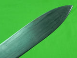 US WW2 Custom Hand Made Spear Head Blade Theater Stiletto Fighting Knife Sheath