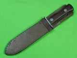 US WW2 Custom Hand Made Spear Head Blade Theater Stiletto Fighting Knife Sheath