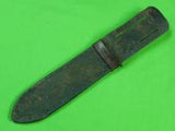 US WW2 Custom Hand Made Spear Head Blade Theater Stiletto Fighting Knife Sheath