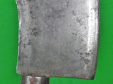 Antique US Navy B.A. Stevens Tool Steel Toledo OH Butcher Cleaver Knife