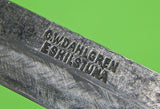 Antique Old Sweden Swedish C.W. DAHLGREN Eskilstuna Hunting Knife & Scabbard