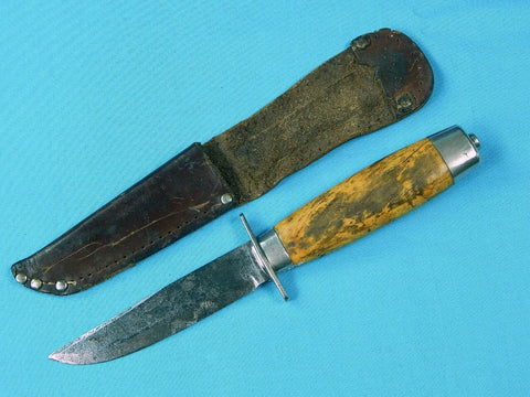 Vintage Old Swedish Sweden Mora Hunting Fighting Knife w/ Sheath
