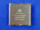 Swedish Sweden WW1 1914 Erik Lindberg King Gustaf V Bronze Table Medal w/ Box