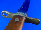 Swiss Switzerland WW1 Saw Back Bayonet Short Sword w/ Scabbard
