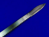Swiss Switzerland WW1 Saw Back Bayonet Short Sword w/ Scabbard
