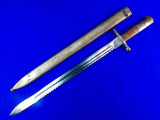 Swiss Switzerland WW1 Saw Back Bayonet Short Sword w/ Scabbard