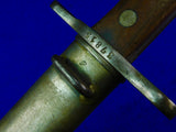 Swiss Switzerland WW1 Saw Back Bayonet Short Sword w/ Scabbard