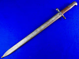 Swiss Switzerland WW1 Saw Back Bayonet Short Sword w/ Scabbard