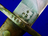 Swiss Switzerland WW1 Saw Back Bayonet Short Sword w/ Scabbard