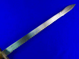 Swiss Switzerland WW1 Saw Back Bayonet Short Sword w/ Scabbard