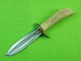 Vintage Custom Hand Made Sword Blade Carved Stag Eagle Hunting Fighting Knife