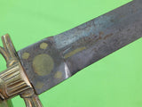 Antique Custom Hand Made Sword Blade Spanish Style Huge Stiletto Fighting Knife