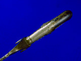German Germany WW1 Officer's Triple Engraved Wide Blade Sword w/ Scabbard