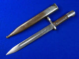Turkish Turkey WW2 Mauser Bayonet Fighting Knife w/ Scabbard