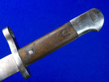 Turkish Turkey WW2 Mauser Bayonet Fighting Knife w/ Scabbard