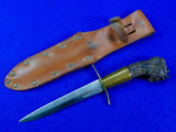 US WW2 Custom Handmade Theater Fighting Knife from Indonesian Sword w/ Sheath