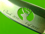 US 2003 Buck 192 Special Edition Custom Shop Limited Vanguard B192-SP52-0 Laser-cut Deer Hunting Knife