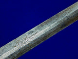 Antique Old US Pre Civil War 1820's Navy Officer's Sword Swords 18 Century Engraved Blade