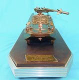 Vintage 1969 Soviet Russian USSR Copper BRDM Model Presented to Marshal