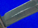 US Vintage Vietnam Era 1973 Jet Pilot Survival Fighting Knife w/ Sheath Stone