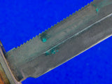 US Vintage Vietnam Era 1973 Jet Pilot Survival Fighting Knife w/ Sheath Stone
