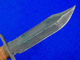 US Vintage Vietnam Era 1973 Jet Pilot Survival Fighting Knife w/ Sheath Stone