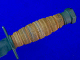 US Vintage Vietnam Era 1973 Jet Pilot Survival Fighting Knife w/ Sheath Stone