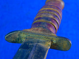 US WW2 Vintage Camillus M3 Guard marked Fighting Knife w/ Scabbard