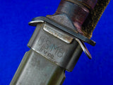 US WW2 Vintage Camillus M3 Guard marked Fighting Knife w/ Scabbard