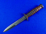 US WW2 Vintage Camillus M3 Guard marked Fighting Knife w/ Scabbard