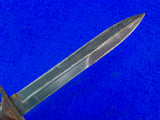 US WW2 Vintage Camillus M3 Guard marked Fighting Knife w/ Scabbard