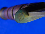 US WW2 Vintage Ka-Bar KABAR Navy USN MK2 Fighting Knife w/ Scabbard