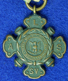 Antique US 1887 Civil War Sons of Veterans Lady's Society Medal Pin Order Badge