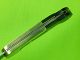 RARE 1970s Lee E Olsen Fur Long Warren Michigan Folding Pocket Lock Back Knife