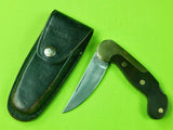 RARE 1970s Lee E Olsen Fur Long Warren Michigan Folding Pocket Lock Back Knife