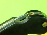 RARE 1970s Lee E Olsen Fur Long Warren Michigan Folding Pocket Lock Back Knife