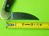 RARE 1970s Lee E Olsen Fur Long Warren Michigan Folding Pocket Lock Back Knife