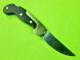 RARE 1970s Lee E Olsen Fur Long Warren Michigan Folding Pocket Lock Back Knife